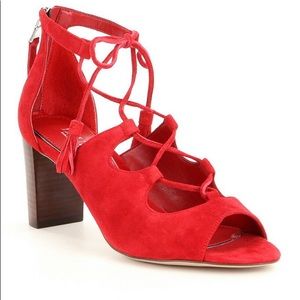 Ralph Lauren Red Suede Sandals